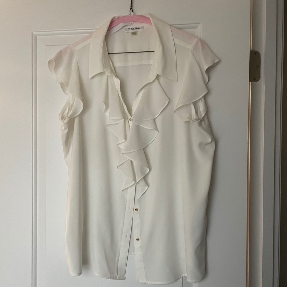 Calvin Klein Blouse off white size L